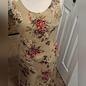KS Petite Collection Floral Sleeveless, Maxi Dress  Size 10P